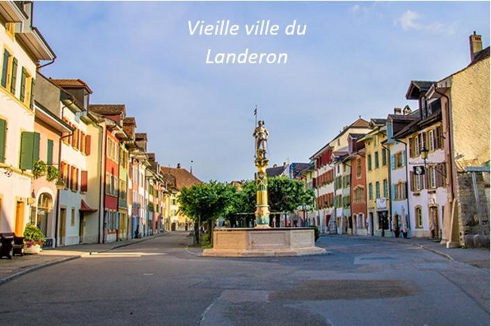 Chambre Lumineuse Dans Une Grande Villa Le Landeron エクステリア 写真